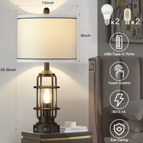 Modern Table Lamps Set of 2 (2 Count)