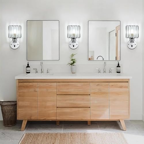 Hardwired Crystal Wall Sconces