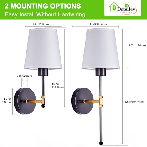Battery Operated Wall Sconce (2 Count)