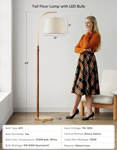 Dimmable Floor Lamp for Living Room
