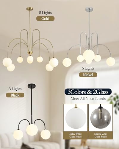 Modern Black Chandelier