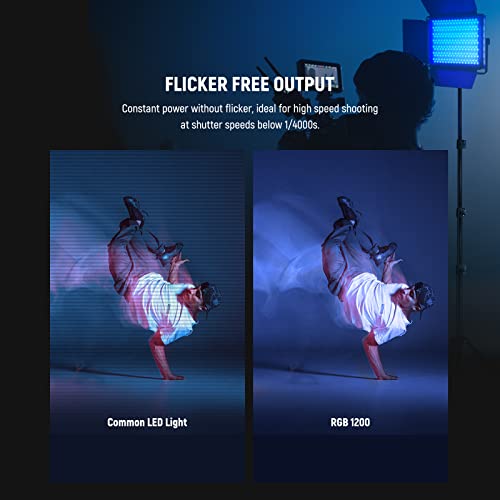 RGB1200 RGB LED Video Light Panel with APP