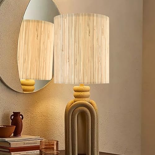 10 Inch Drum Boho Lamp Shades for Table Lamps Set of 2 (2 Count)