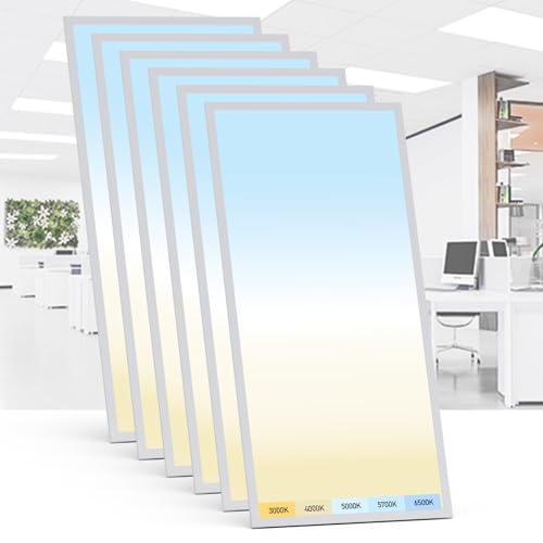 6 Pack 2x4 LED Flat Panel Light (6 Count)