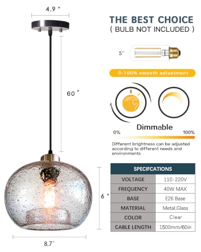 Glass Pendant Light