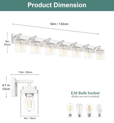 White Bathroom Light Fixtures