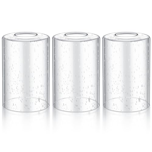 3 Pcs Clear Bubble Seeded Glass Lamp Shade 1 (3 Count)