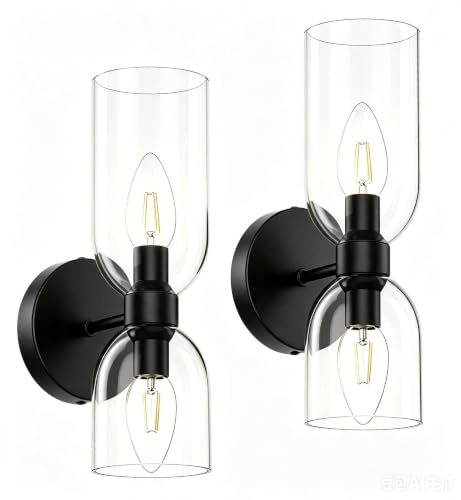 Black Wall Sconces Set of Two (2 Count)