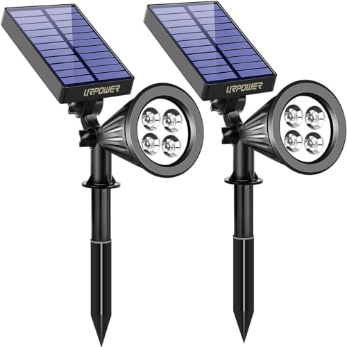 Solar Spot Lights Outdoor Adjustable Spotlights (2 Count)