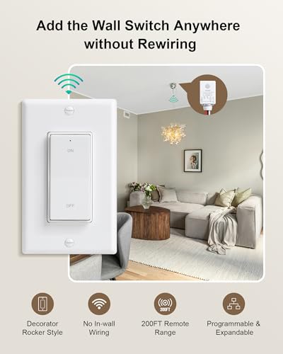 Wireless Light Switch and Receiver Kit