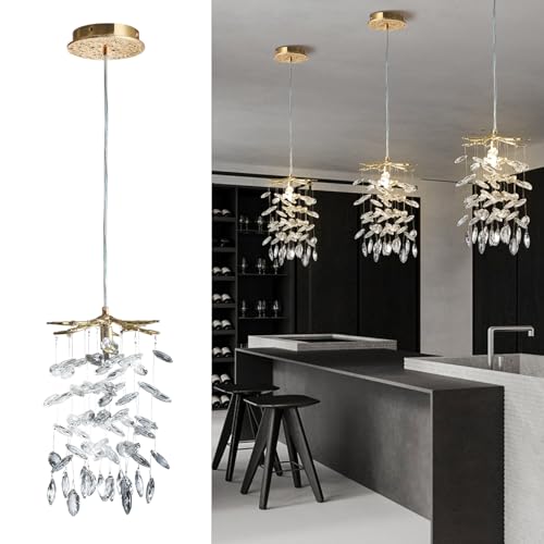 8.3" Crystal Pendant Light for Kitchen Island