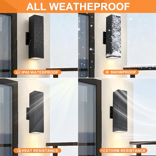 Modern Exterior Lighting Fixtures Outdoor Wall Light Fixtures (6 Count)