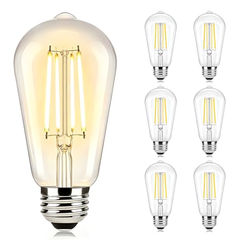 6 Pack Dimmable LED Light Bulbs 60W Equivalent (6 Count)