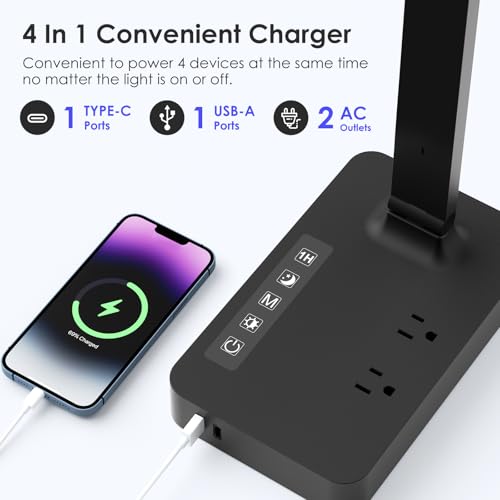 Desk Lamp with USB Charging Port