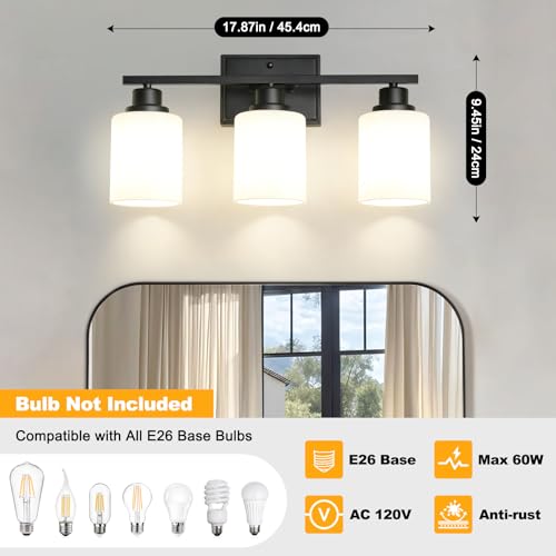 3 Light Bathroom Light Fixtures