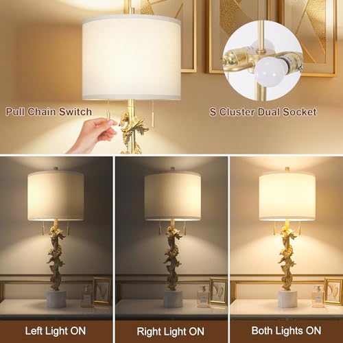 Sculptural Table Lamp Set of 2
