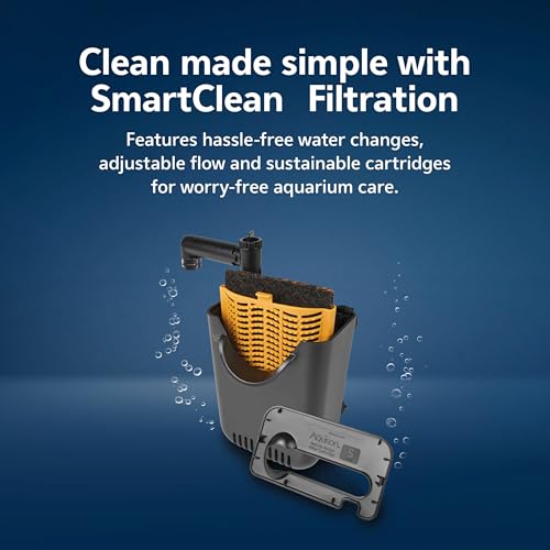 Aquarium Starter Kit with Smart Clean Filtration and LED Lighting