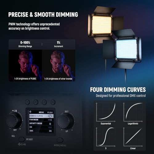 PL60C RGB LED Panel Video Light APP