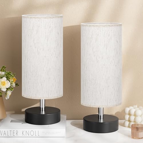 Table Lamps Set of 2（Cream Shade (2 Count)