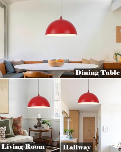 Red Pendant Lights Kitchen Island (2 Count)