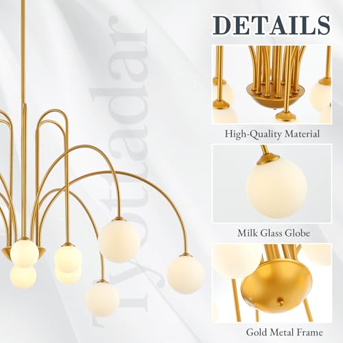 L52’’ Gold Sputnik Chandelier 12