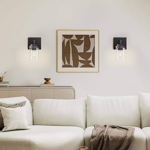 Matte Black Wall Lights (50 Count)