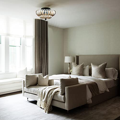 Modern Black Flush Mount Ceiling Light 3