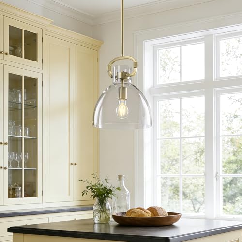9.8'' Glass Pendant Lights for Kitchen Island