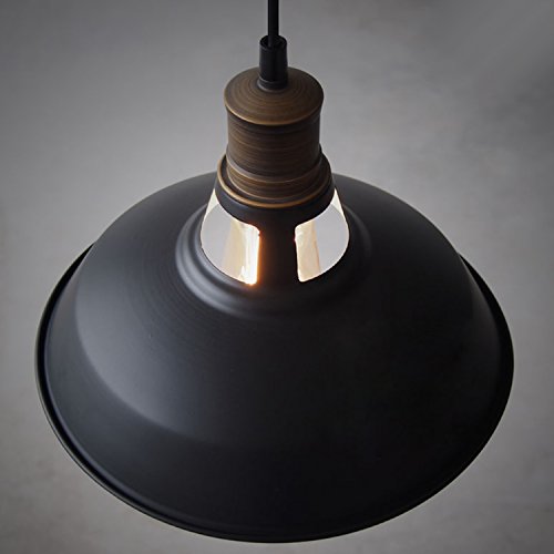 Farmhouse Barn Pendant Light Black 1