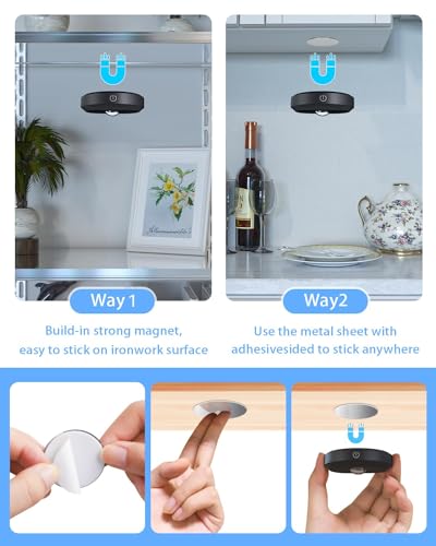 Puck Lights with Remote Control (6 Count)