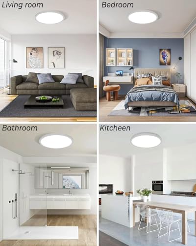 4Pack 16.5 Inch LED Ceiling Light Flush Mount (4 Count)