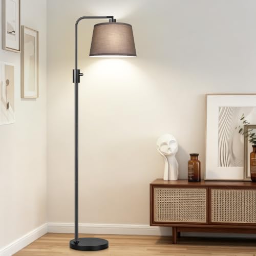 Upgraded】 Dimmable Black Floor Lamps