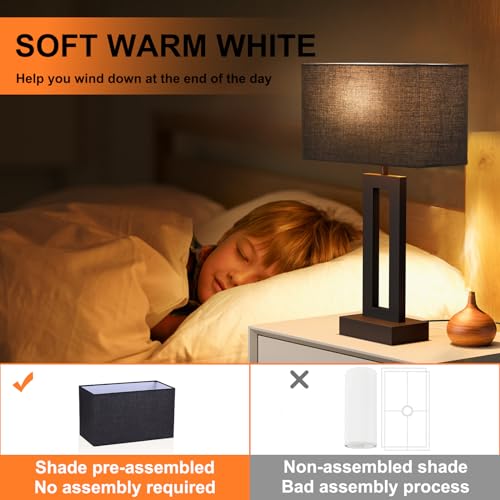 Nightstand Table Lamps for Bedrooms Set of 2 (2 Count)