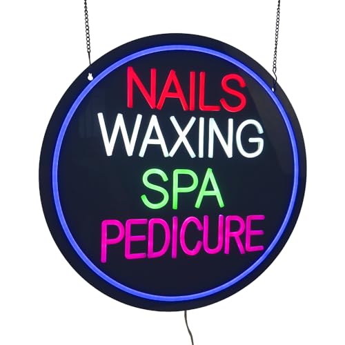 Nails Waxing Spa Pedicure Neon Sign