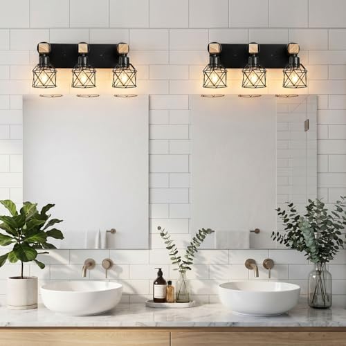 3 Light Farmhouse Vanity Light Fixture