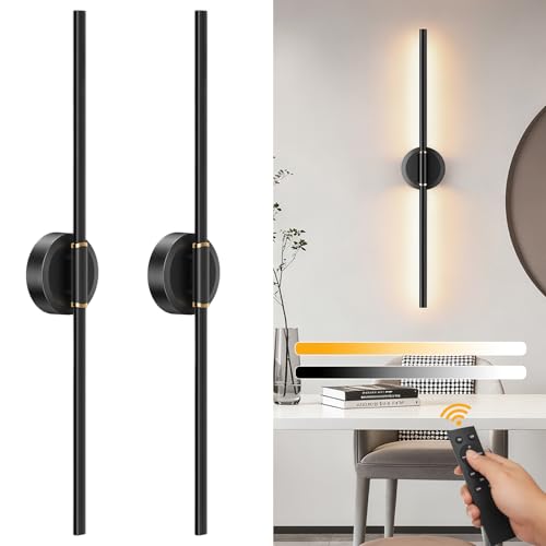 Battery Operated Wall Sconces Set of 2