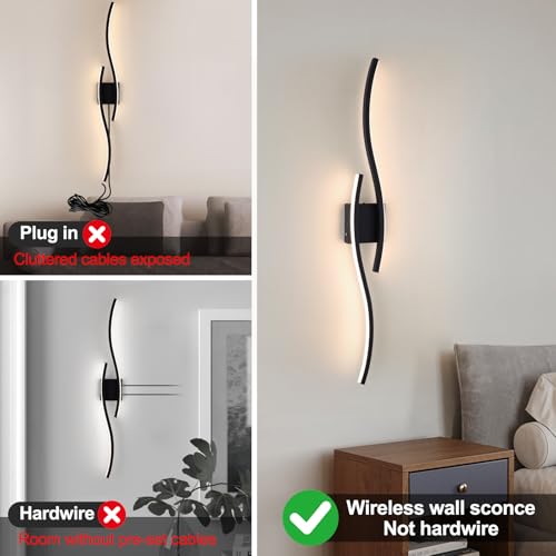 Modern LED Wall Sconce Set of 2