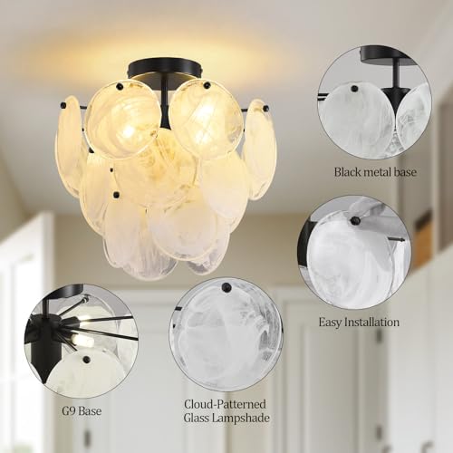 Moderns Glass Ceiling Light Fixture