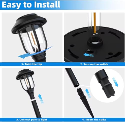 Solar Lights Outdoor 8 Pack (8 Count)