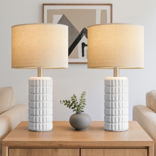 23" Ceramic Table Lamps Set of 2 (2 Count)