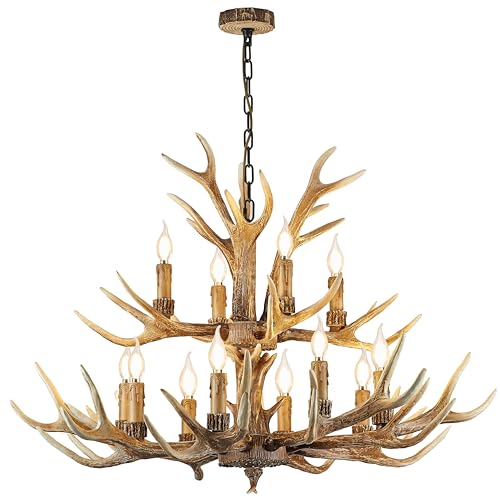 Farmhouse Antler Chandelier 12