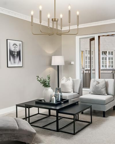 6 Light Champagne Bronze Chandelier