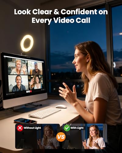 Ring Light for Laptop Desk Clip On