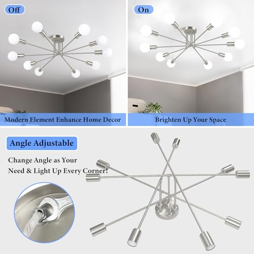 Semi Flush Mount Ceiling Light Fixture