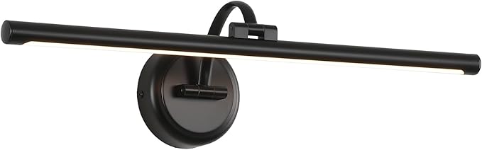 23.62 Inch Dimmable Lights For Pictures On Wall Hard Wired Gallery Light Modern Metal Artwork Wall Lamps, Warm White Picture Lights with Single Swing Arm Art Display Light For Paintings Portrait