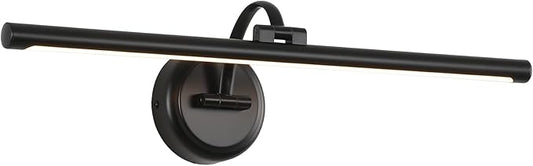 23.62 Inch Dimmable Lights For Pictures On Wall Hard Wired Gallery Light Modern Metal Artwork Wall Lamps, Warm White Picture Lights with Single Swing Arm Art Display Light For Paintings Portrait