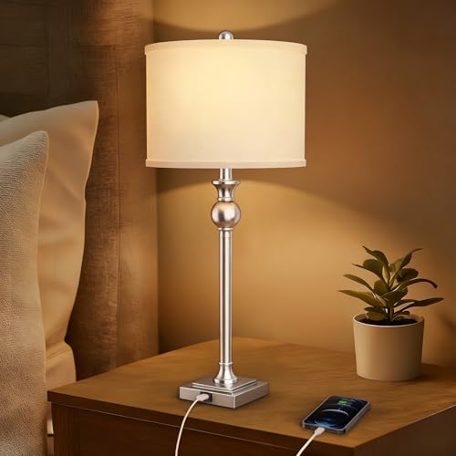 28" Modern Table Lamps Set of 2 for Living Room (2 Count)
