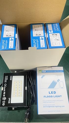 LED Flood Light Outdoor 30W (4 Count)