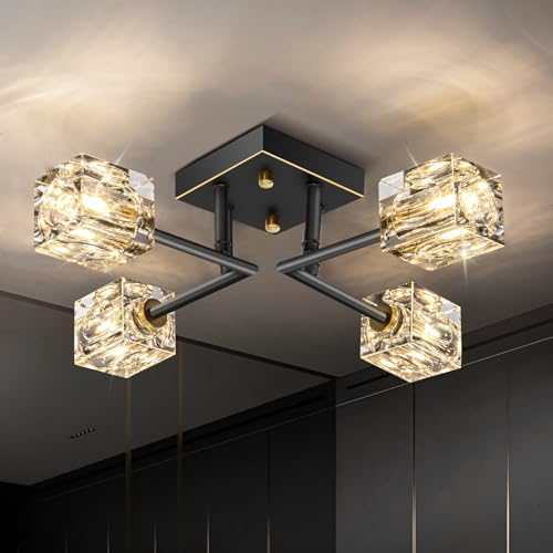 Modern Crystal Ceiling Light