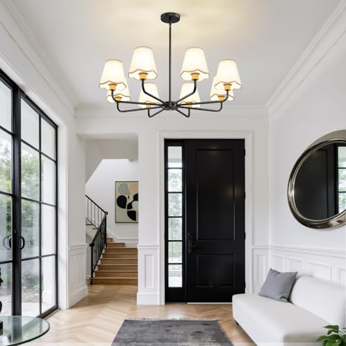 Modern Black and Gold Chandelier 8